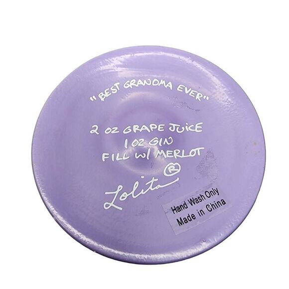 Lolita Bar Drinkware, The Best Grandma Ever Frosted Champagne Wine Glass - Picture 2 of 7